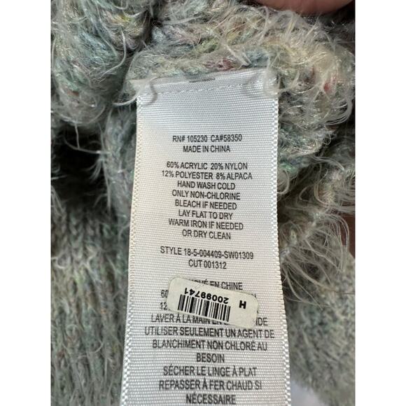 Joie Gray Alpaca Blend Mockneck Sweater Size XS Oversized Fuzzy Soft A50 - Picture 3 of 5